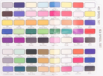 40 Stickgarnspulen-Set