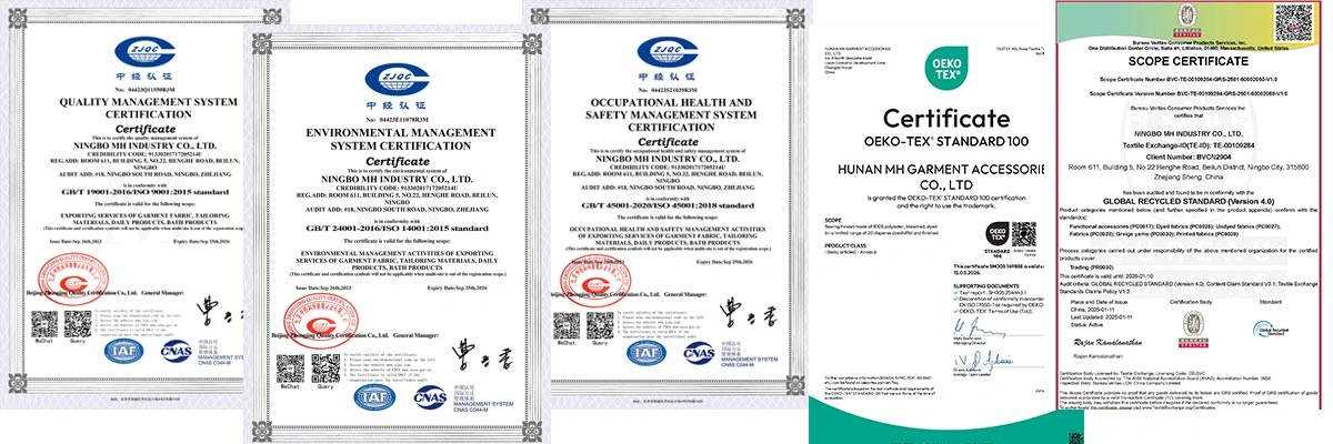 industrial sewing thread certifications