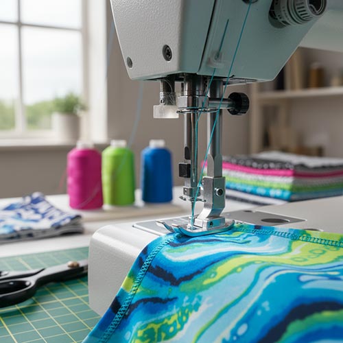 overlock textured yarn sportswear