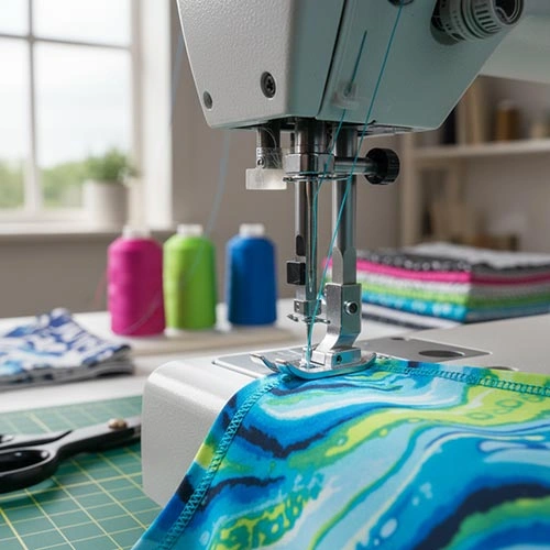 Sportbekleidung aus Overlock-Texturgarn