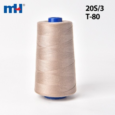 Chỉ may Polyester 20S / 3 T-80 TFO