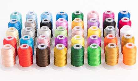 Embroidery Thread Spool Set: 40 Spools for Every Machine Project
