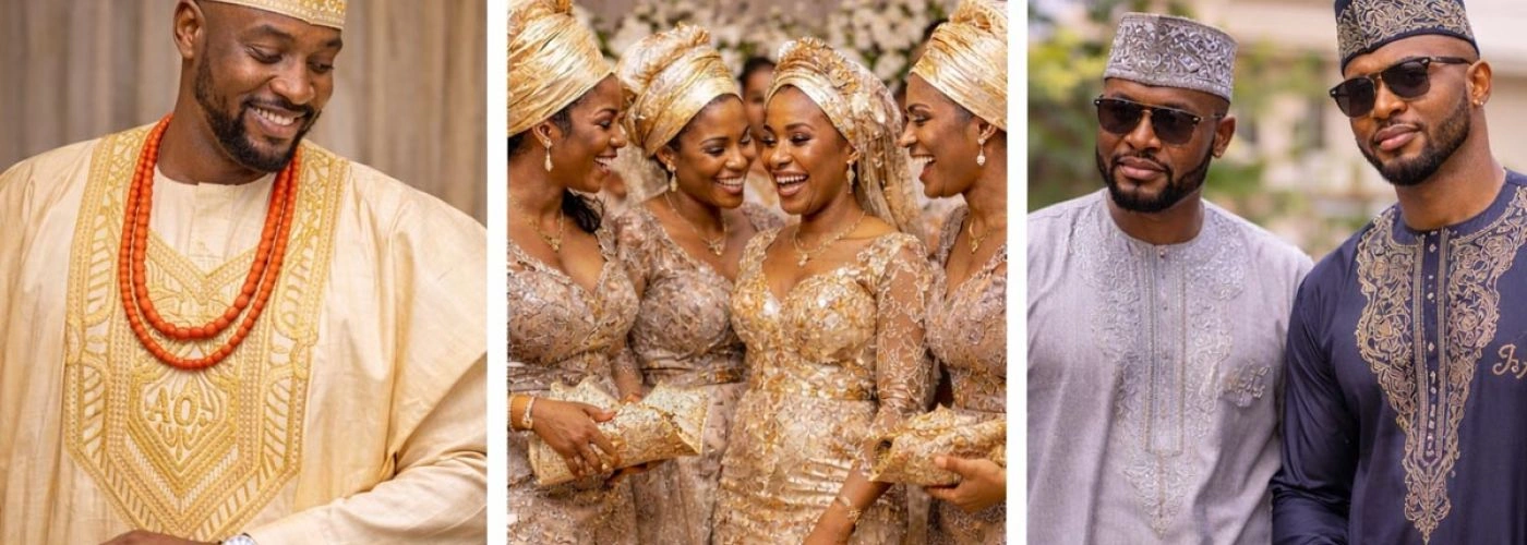 MH Stickgarn für nigerianische Trachten: Agbada, Aso Oke, Kaftan & Senator Wear