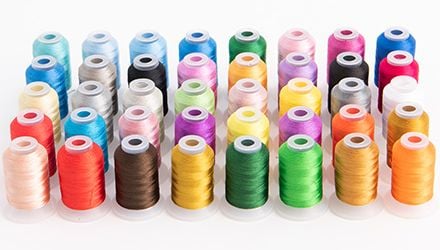 Embroidery Thread Spool Set: 40 Spools for Every Machine Project