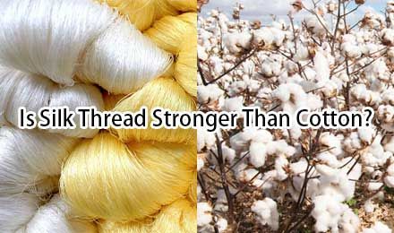 ¿Es el hilo de seda más fuerte que el algodón?