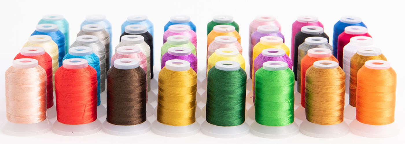 Embroidery Thread Spool Set: 40 Spools for Every Machine Project