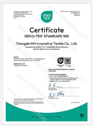 Sukanec za vezenje Oeko-Tex Standard 100 Priloga 6