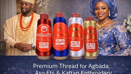 MH Embroidery Thread for Nigerian Native Wear: Agbada, Aso Ebi, Kaftan & Senator Wear