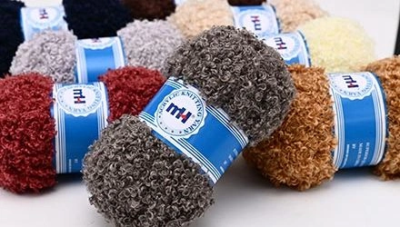 Teddy Fleece Yarn - Ultra Curly & Fluffy Acrylic Knitting Yarn
