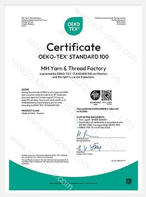 Linha de costura de poliéster reciclado OEKO-TEX 100