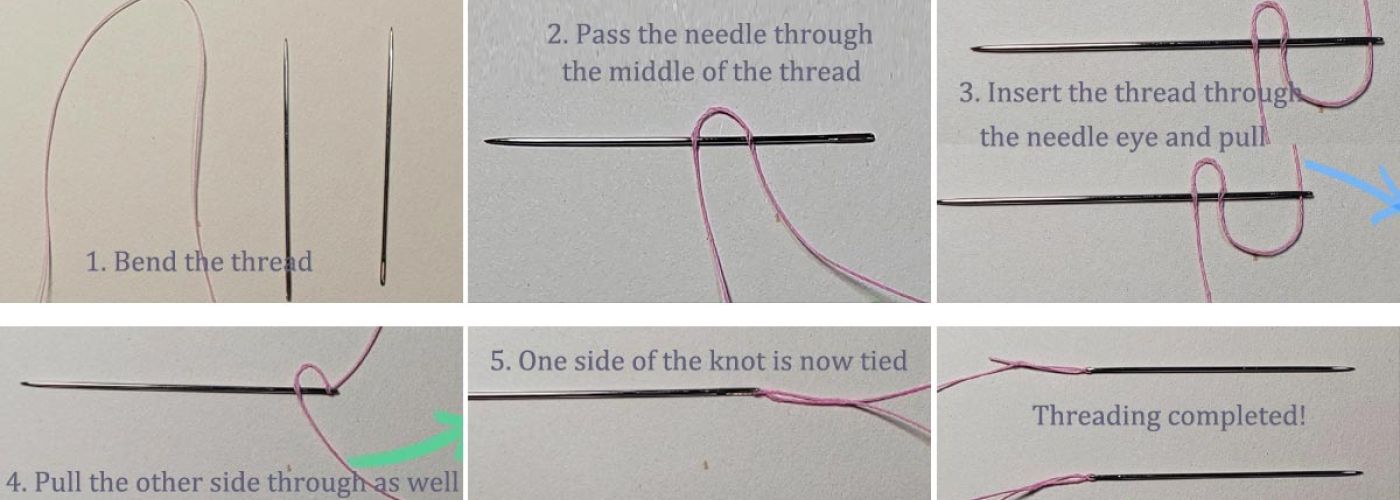 So fädeln Sie eine Ledernadel ein