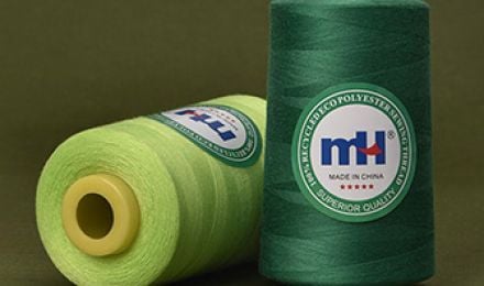 What is recycled sewing thread?